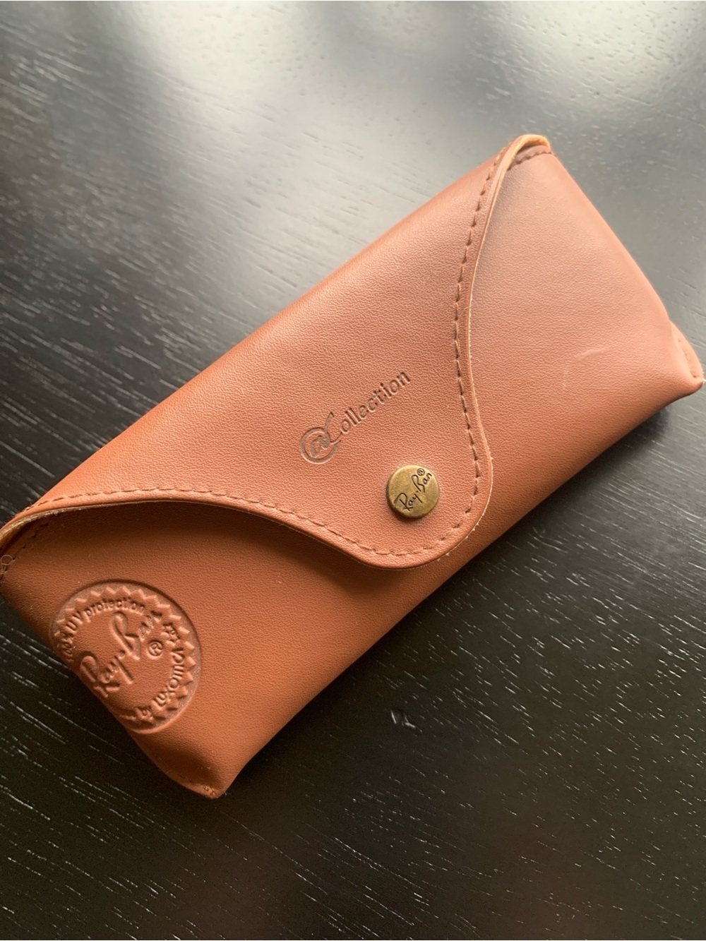 Ray-Ban Brown Leatherette Sunglasses Case